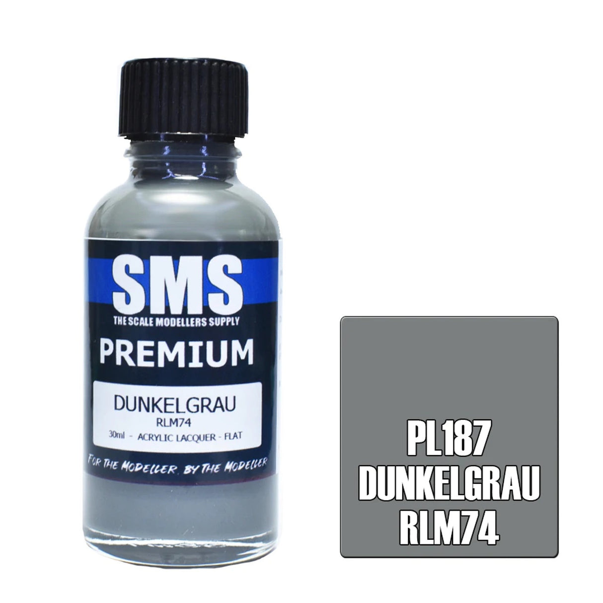 SMS #PL187 Premium DUNKELGRAU RLM74 30ml