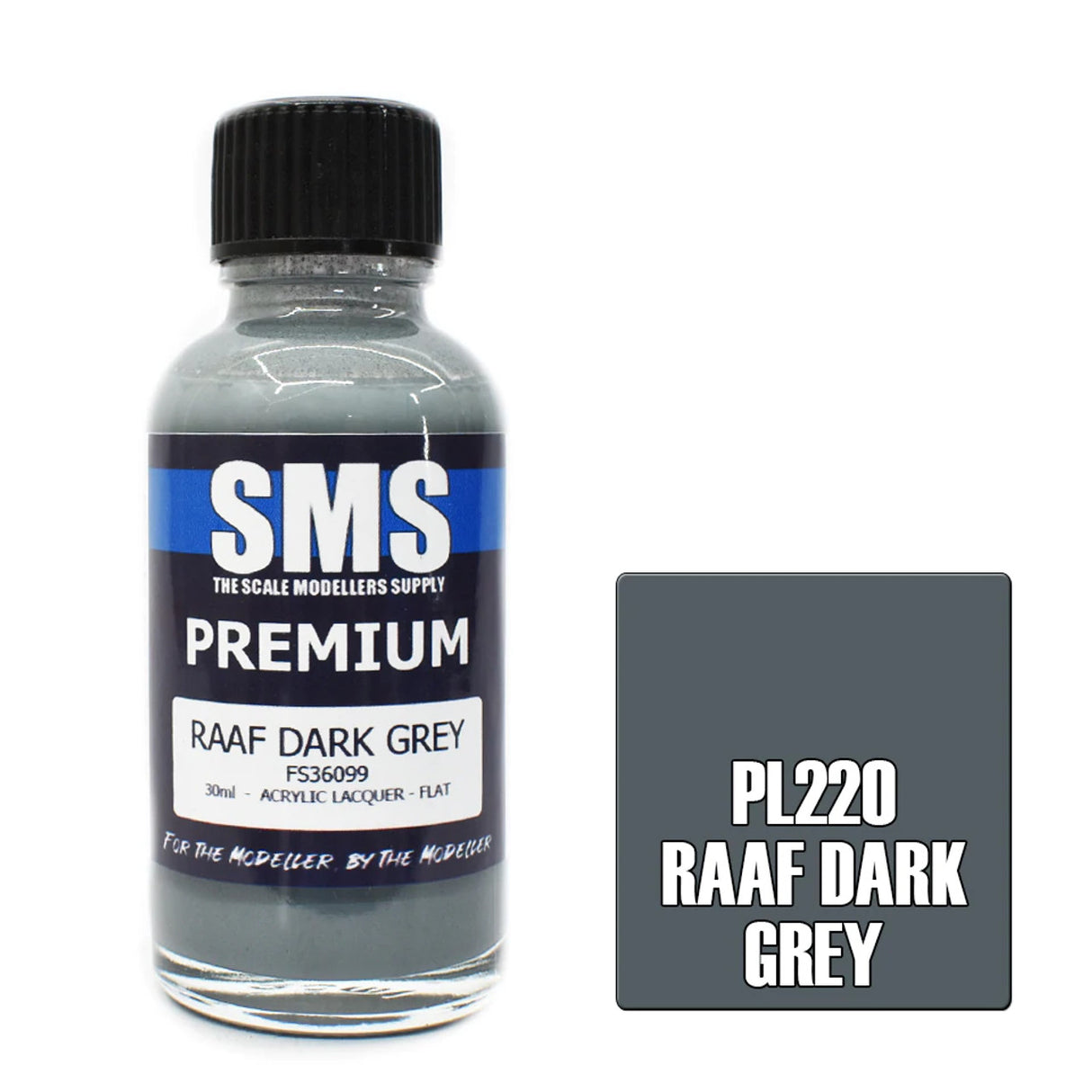 SMS #PL220 Premium RAAF Dark Grey Acrylic Lacquer-30ml