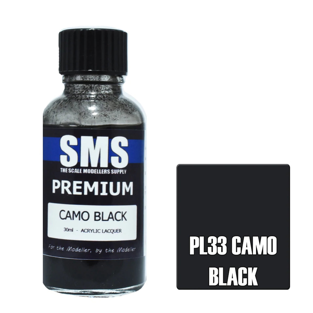 SMS #PL33 Premium Camo Black Acrylic Lacquer 30ml