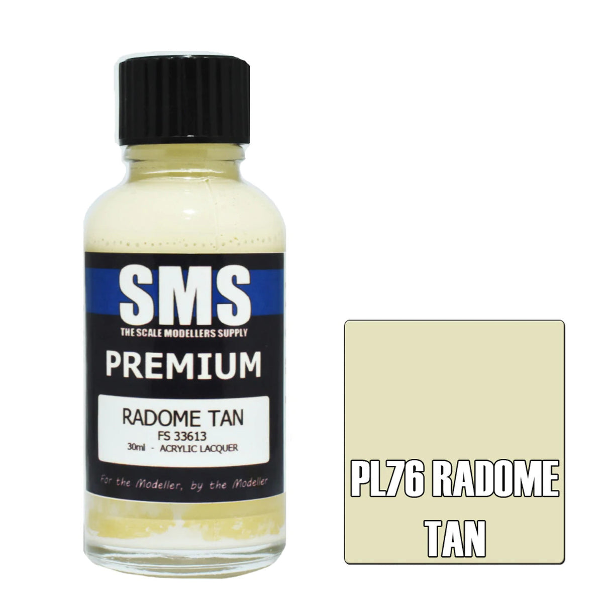SMS #PL76 Premium Radome Tan Acrylic Lacquer 30ml