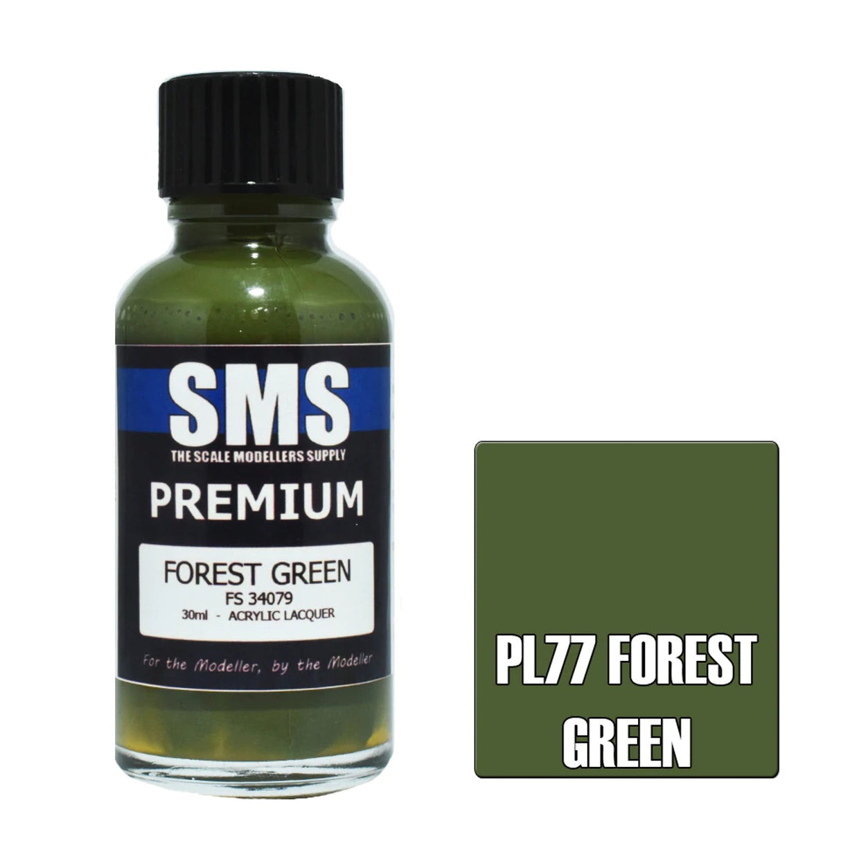 SMS #PL77 Premium Forest Green Acrylic Lacquer 30ml