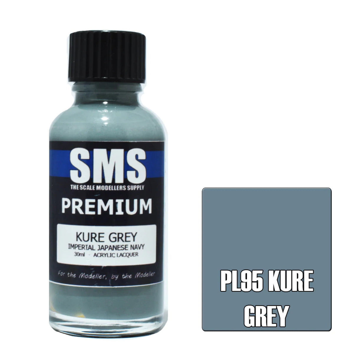 SMS #PL95 Premium Kure Grey Acrylic Lacquer 30ml