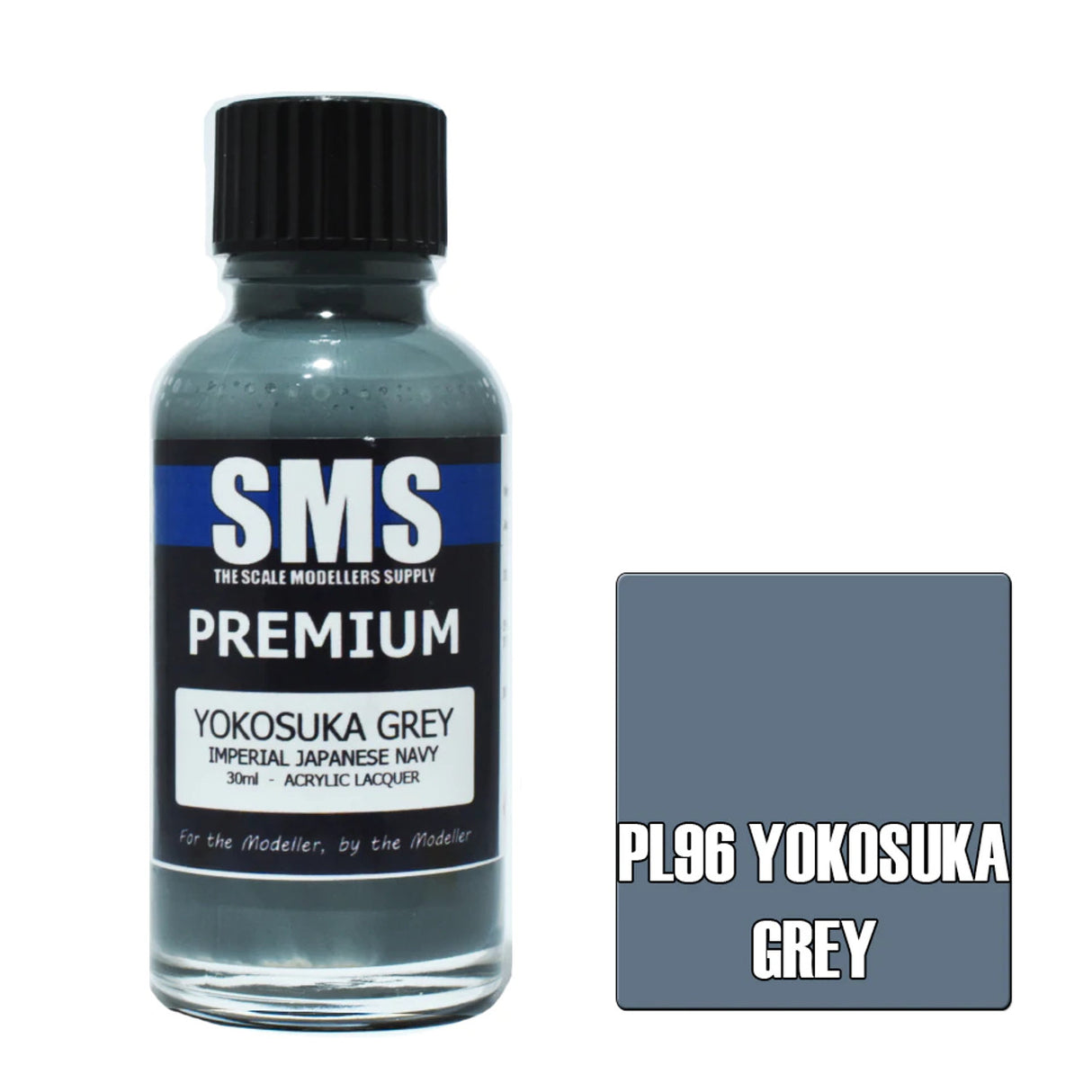 SMS #PL96 Premium Yokosuka Grey Acrylic Lacquer 30ml