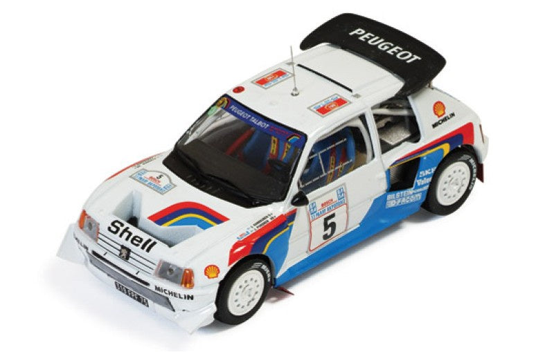 Ixo 1:43 Peugoet 205T 16V EVO 2 #5 Winner Acropolis Rally 1986