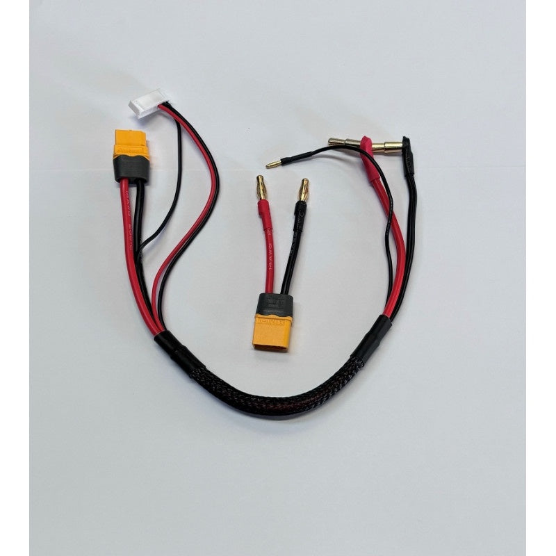4-5mm Stepped Bullet - (XT60 or 4mm plugs) Charge Lead 300mm
