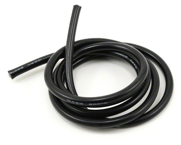 RC Pro Ultra Flex Silicone Wire 10 AWG (Black 1 Meter)