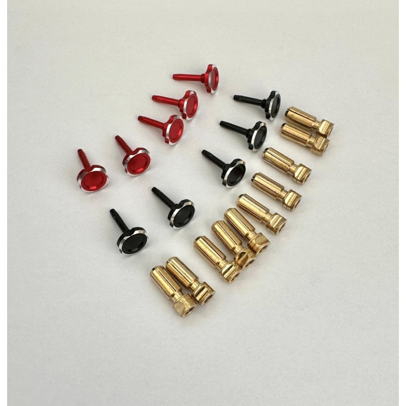 5mm Adjustable Heatsink Bullet Plug Black/Red Pair 10pcs (5 Pair)
