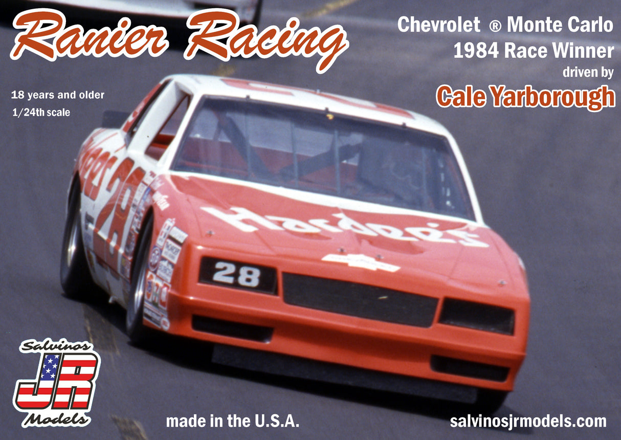 Salvino's JR 1:25 Chevy Monte Carlo #28 '84 Winner Ranier Racing