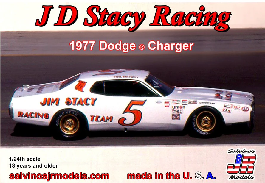 Salvino's JR 1:24 JD Stacy Racing '77 Dodge Charger #5