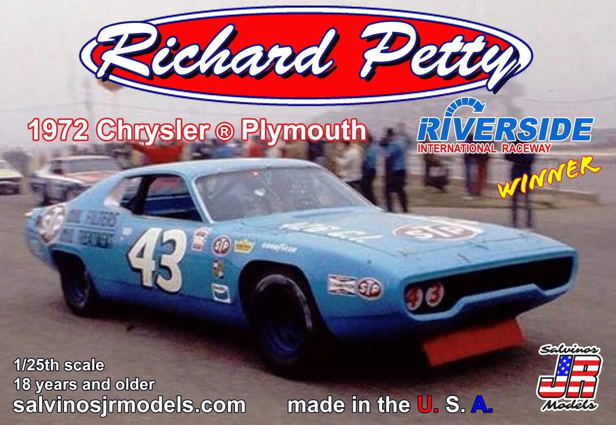 Salvino's JR 1:25 Richard Petty '72 Plymouth Riverside Winner