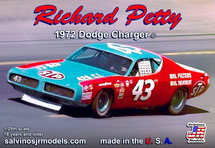 Salvino's JR 1:25 Richard Petty '72 Dodge Charger Talladega