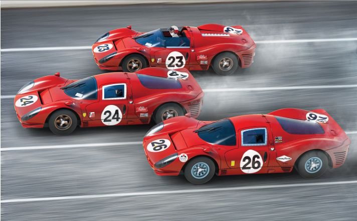 Scalextric 1:32 '67 Daytona 24 Triple Pack