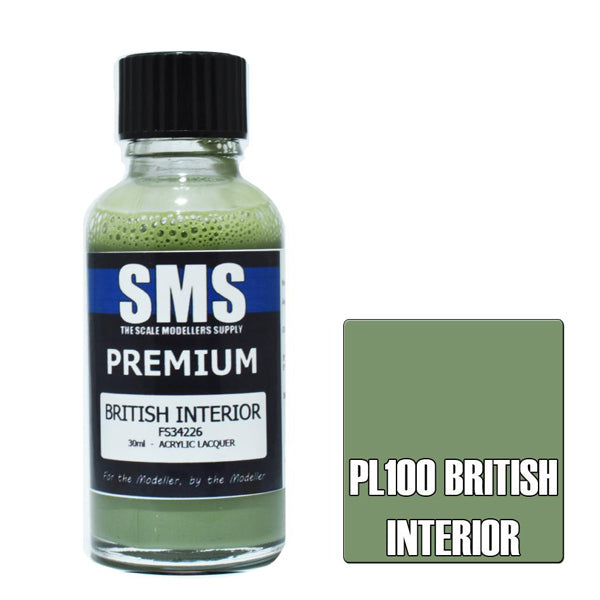SMS #PL100 Premium British Interior Acrylic Lacquer 30ml