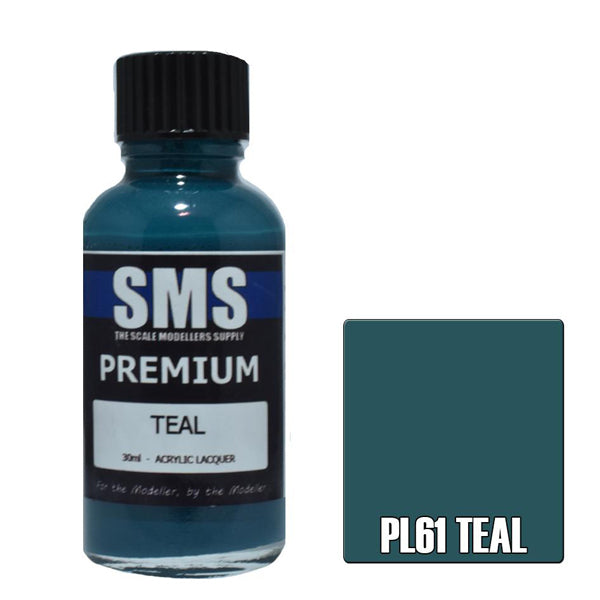 SMS #PL61 Premium Teal Acrylic Lacquer 30ml