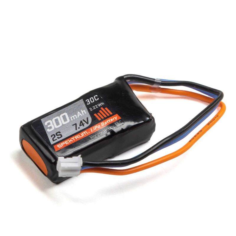 Spektrum 300mah 2S 30C 7.4v Lipo PH