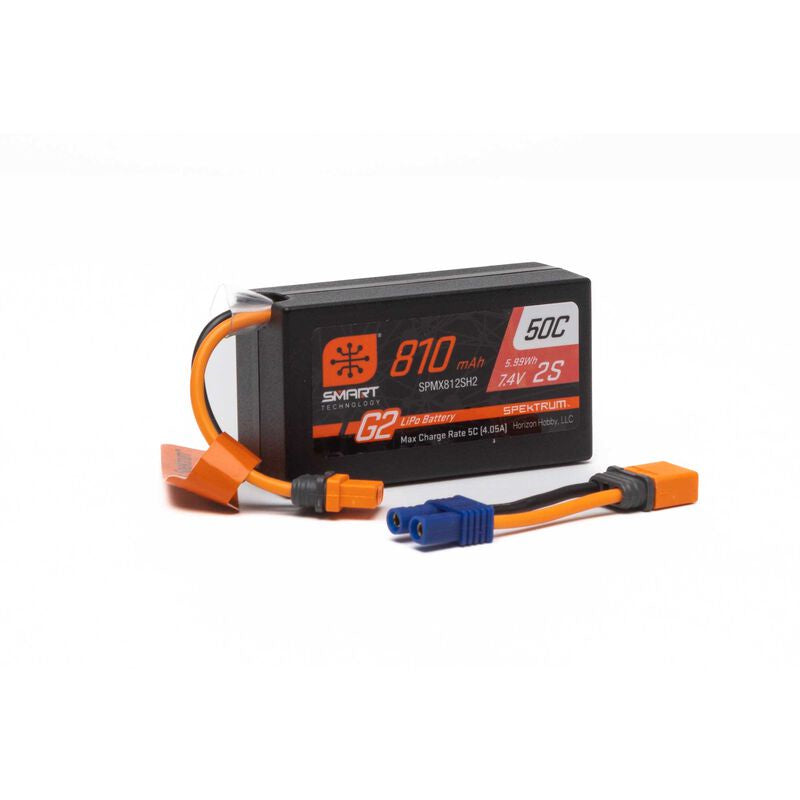 Spektrum 810mAh 2S 7.4V Smart G2 50C LiPo