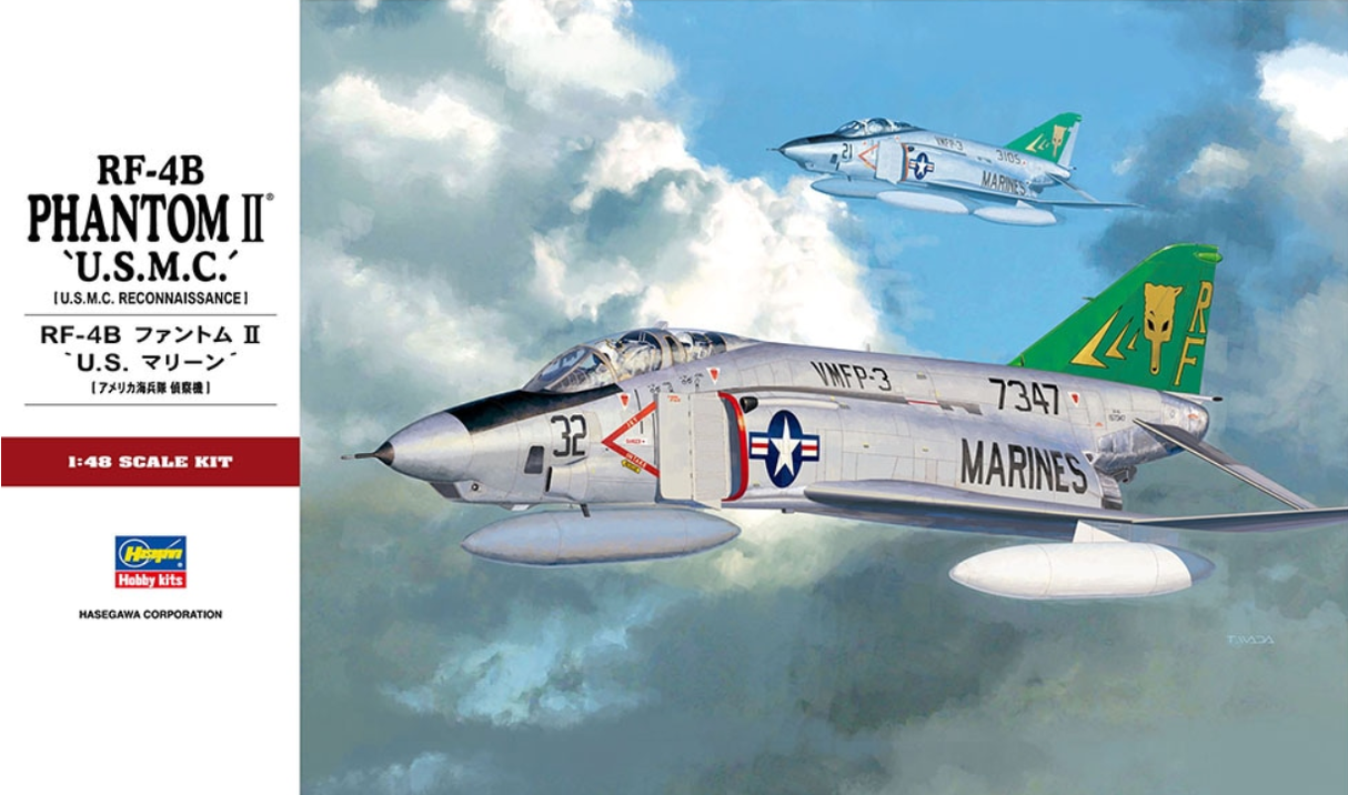 Hasegawa 1:48 RF-4B Phantom II `U.S.M.C.´ (LW)