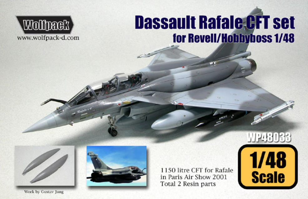Wolfpack 1:48 Dassault Rafale CFT Resin Conv. Set (LW)