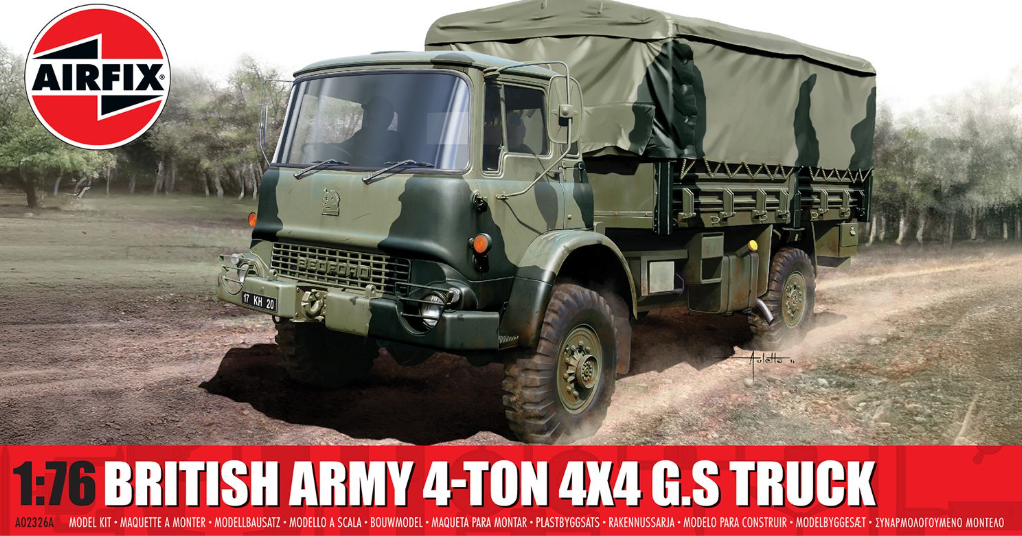 Airfix 1:76 British Army 4-ton 4 x 4 G.S Truck