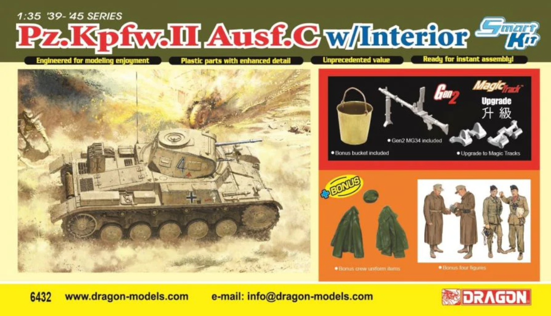 Dragon 1:35 Pz.Kpfw.II Ausf.C w/Interior