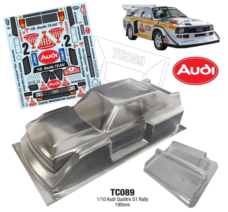 TC089 1/10 Audi Quattro S1 Rally WRC GroupB 190mm Wide