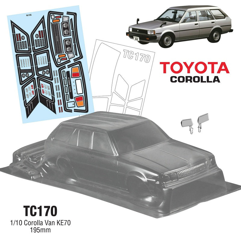 1/10 DX Corolla KE70 Van/Station Wagon 195mm by Team C