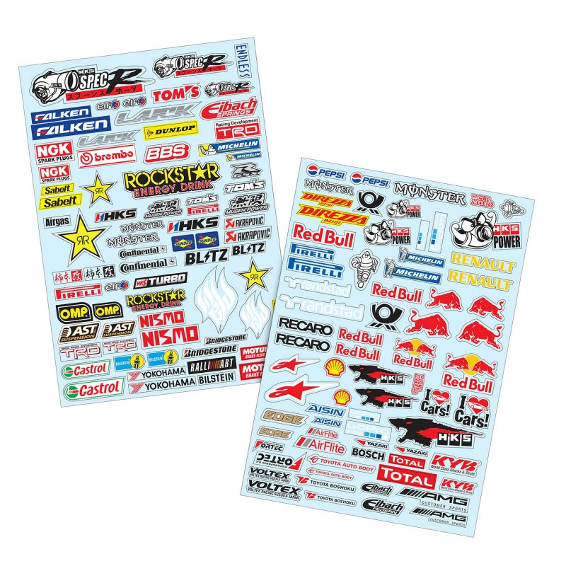 Team C 1/10 Stickers MISC Brands A4 (2pcs)