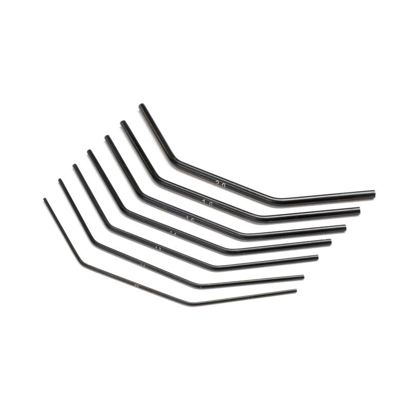 Front Sway Bar Set, Evens: 22X/22X-T Includes 0.8, 1.0, 1.2, 1.4, 1.6, 1.8, 2.0mm bar by TLR