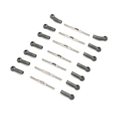 TLR HD Turnbuckle Kit Titanium: 22X-4 2.0