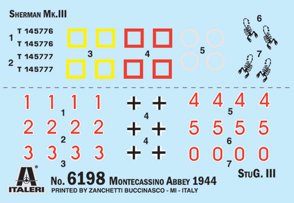 Italeri 1:72 Montecassino Abbey 1944 Breaking the Gustav Line - BATTLE SET
