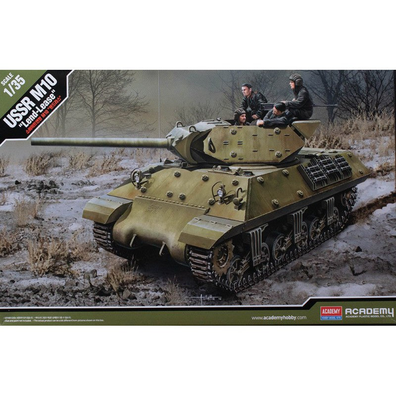 Academy 1:35 USSR M10 'Lend Lease' w/MB 5 Crew Figures