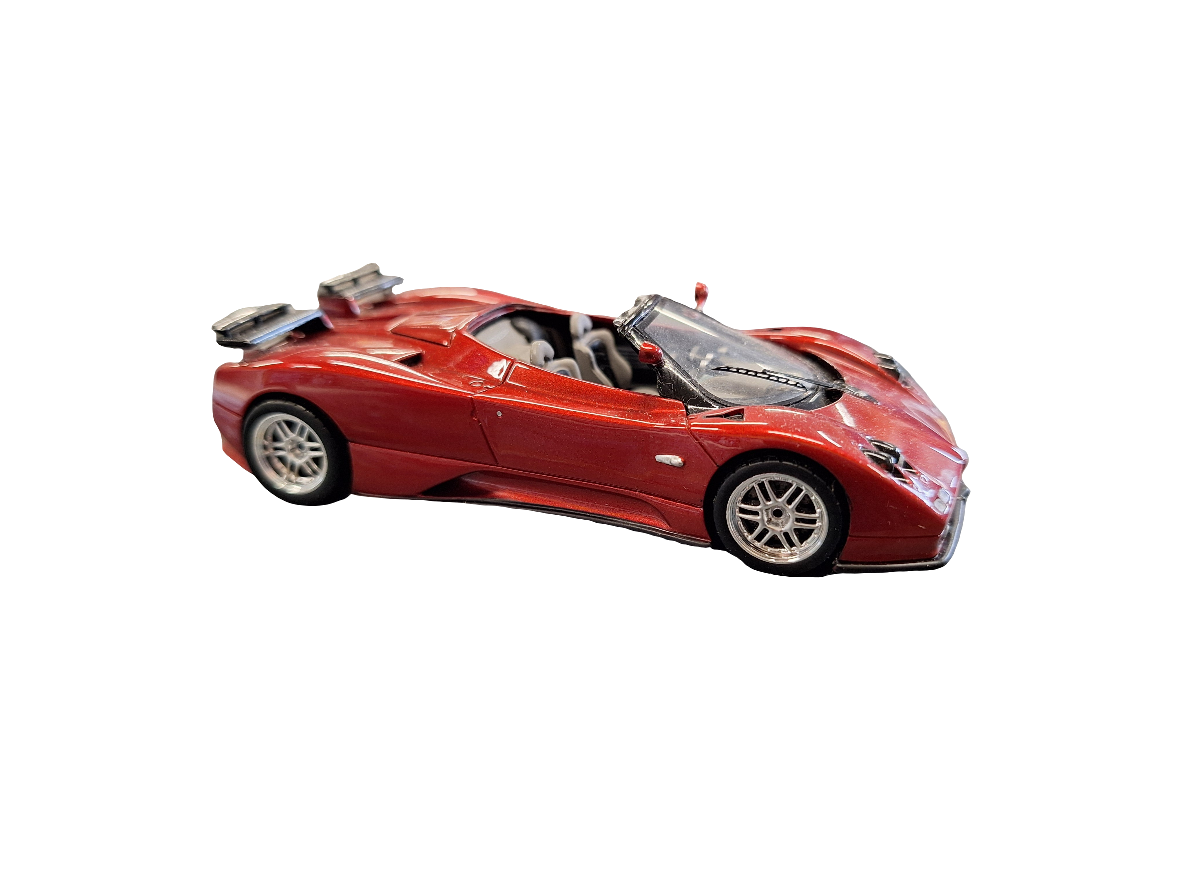 "Pre owned" Spark 1:43 Pagani Zonda Spyder Dark Red