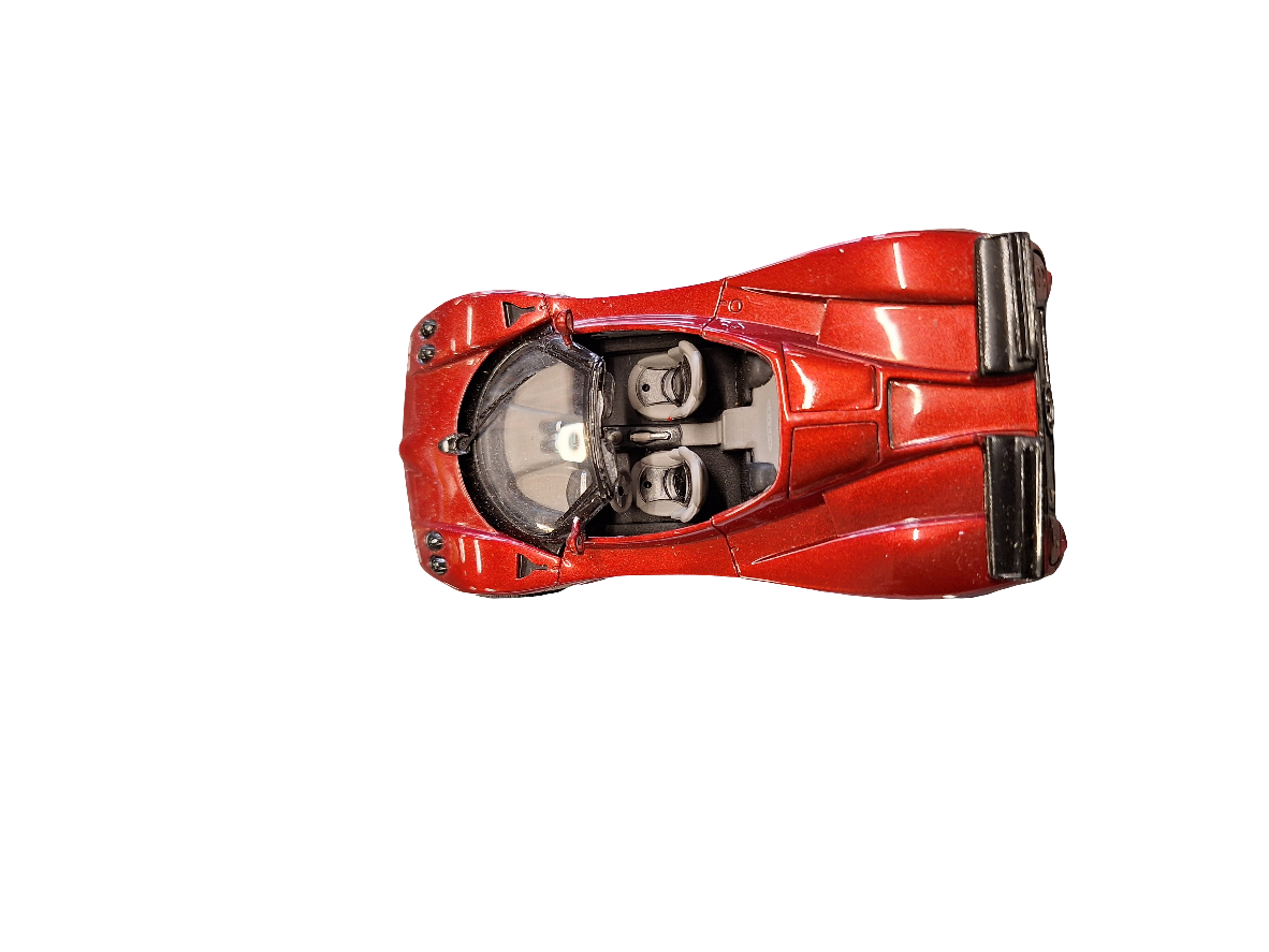 "Pre owned" Spark 1:43 Pagani Zonda Spyder Dark Red