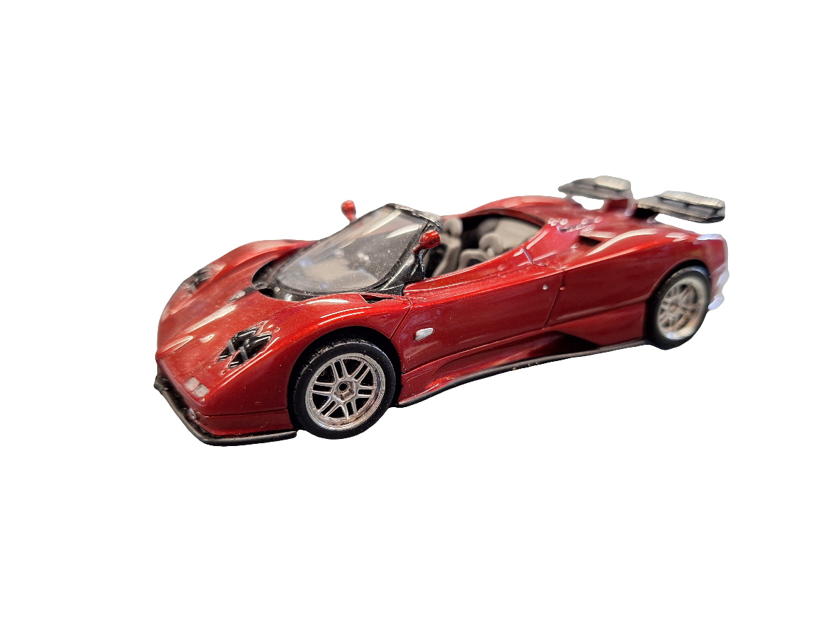 "Pre owned" Spark 1:43 Pagani Zonda Spyder Dark Red