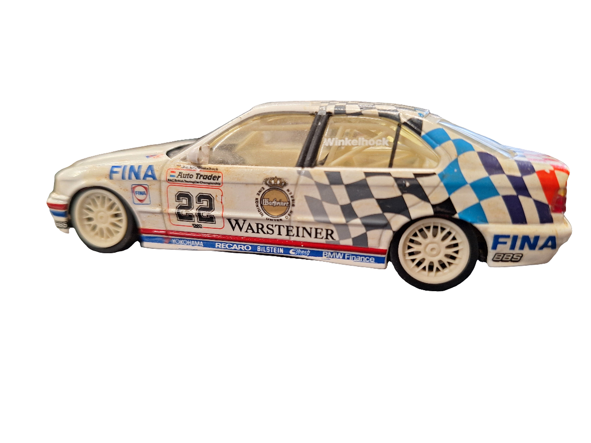 "Pre owned" Minichamp 1:43 BMW 318i Team Schnitzer 1993 British Champion