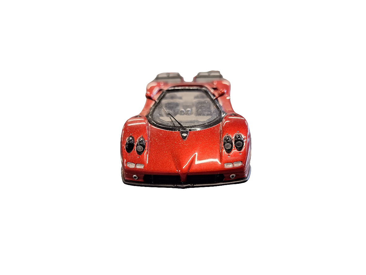 "Pre owned" Spark 1:43 Pagani Zonda Spyder Dark Red