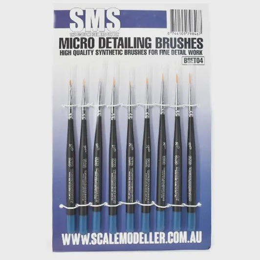SMS SYNTHETIC MICRO DETAILING BRUSH SET 9PC