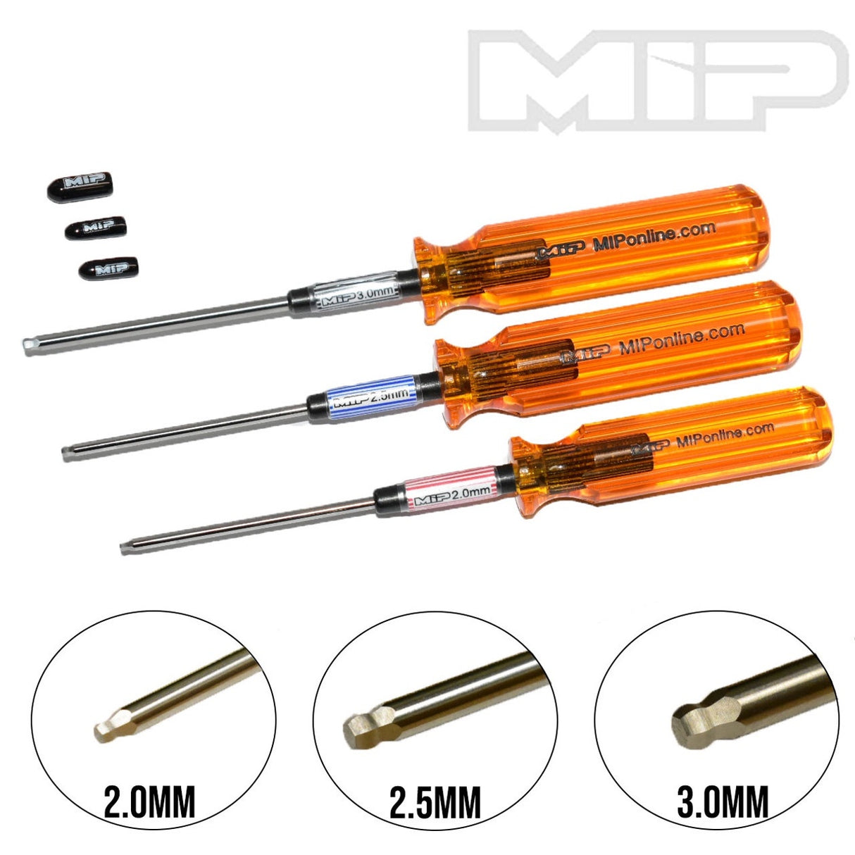 MIP Hex Driver Wrench Set Metric (3) 2.0mm, 2.5mm & 3.0mm