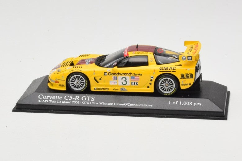"Pre owned" Minichamps 1:43 Corvette C5-R GTS Le Mans 2002 GTS Class Winners