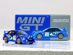 MiniGT 1:64 Subaru Impreza WRC98 - #3, McRae/Grist - 3rd place, 1998 Rally Monte-Carlo