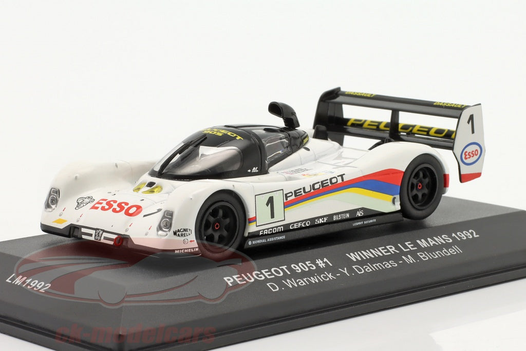 Ixo 1:43 Peugeot 905 #1 Winner Le mans 1992