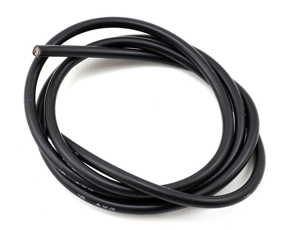 RCP Ultra Flex Silicone Wire 12AWG Black 1m