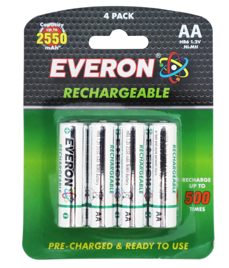 EVERON AA 4pk Rechargeable