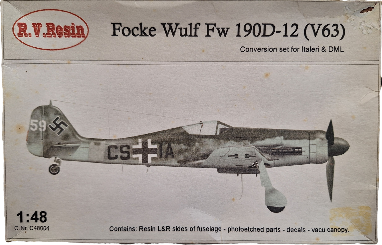 RV 1:48 Focke Wulf Fw190D-12 (V63) Resin Conv. Set (LW)