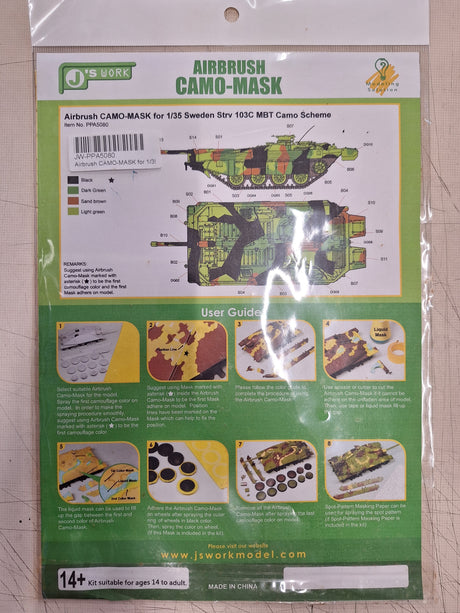 *Damaged, Extras* Trumpeter 1:35 Sweden Strv 103C MBT (LW)