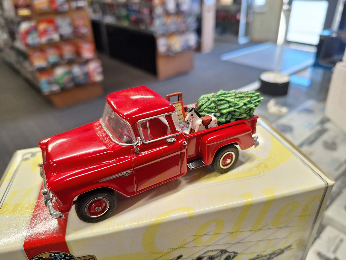"Pre owned" Matchbox 1:43 1955 Chevy 3100 Christmas Pickup