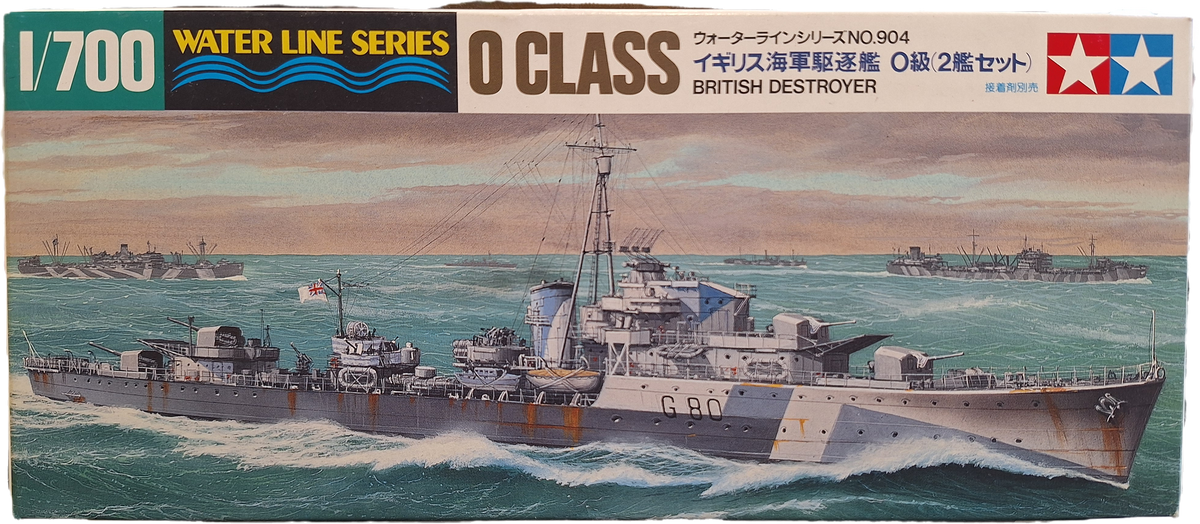 *Aged Decals* 2n1 Tamiya 1:700 O Class British Destroyer (FMS)