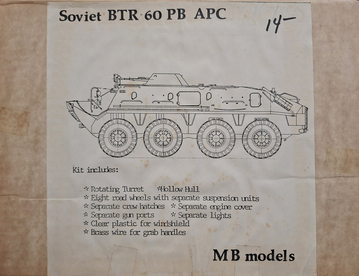 MB 1:35 Resin Soviet BTR-60 PB APC