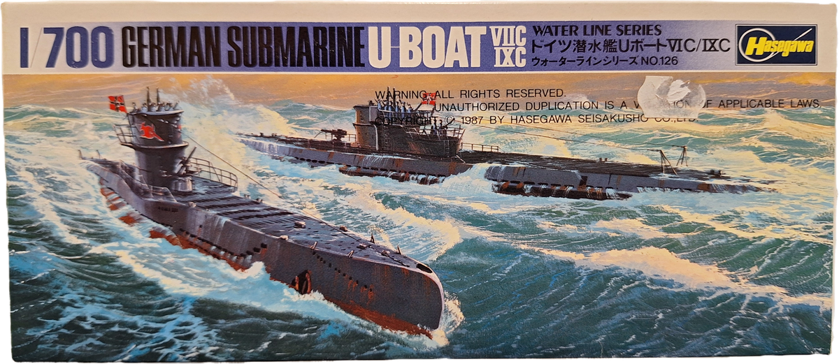 *Vintage* Hasegawa 1:700 U-Boat VIIC & IXC (FMS)