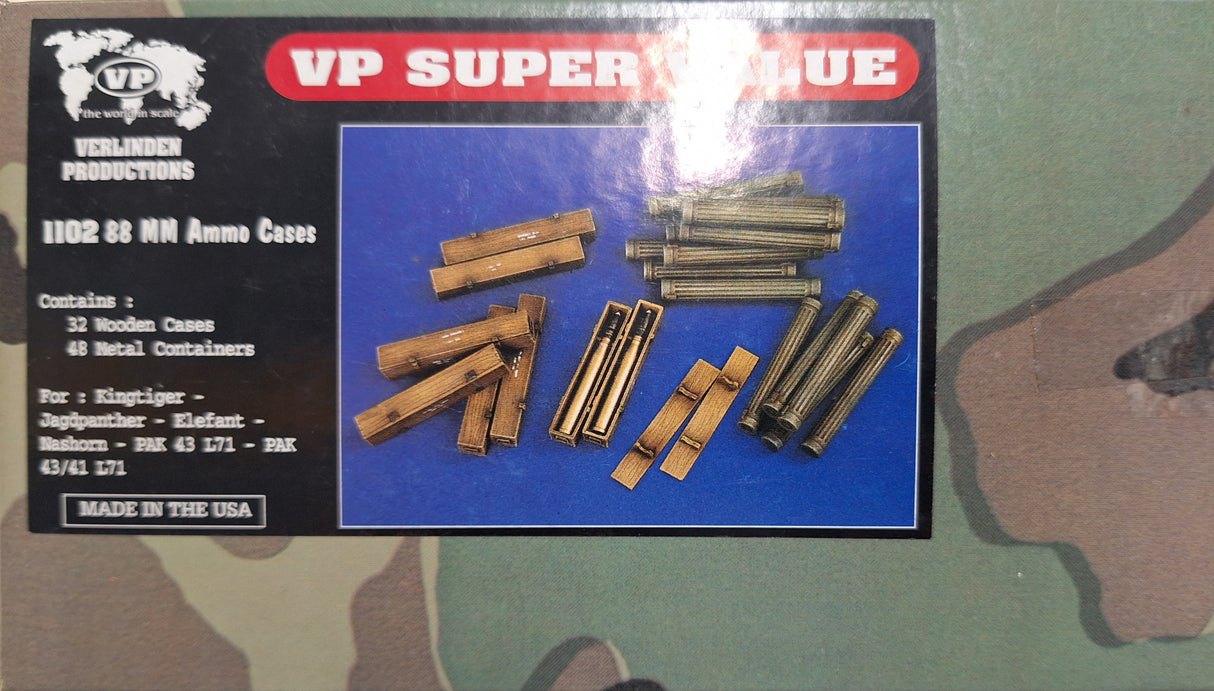 VP 1:35 German 88mm Resin Ammo Cases